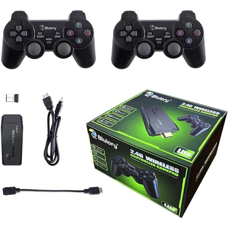 Video Game Stick 15mil Jogos, 2 Controles Sem Fio Game 64gb - Omologado Anatel