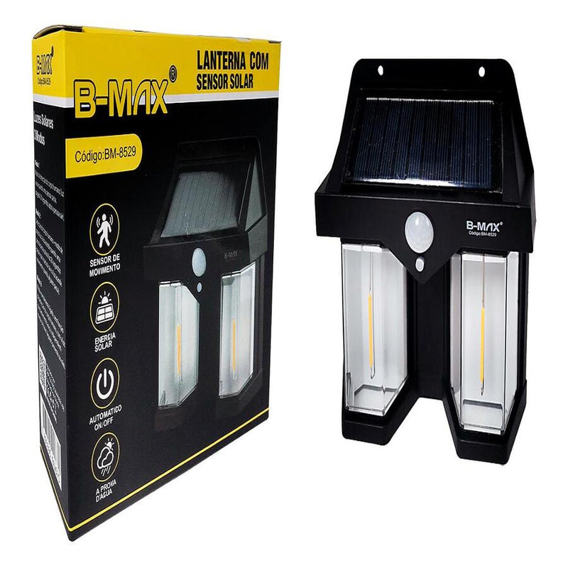 Lanterna Com Sensor Solar - B-MAX