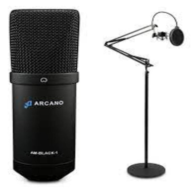 Microfone Arcano AM-BLACK-1 Condensador Cardióide Preto