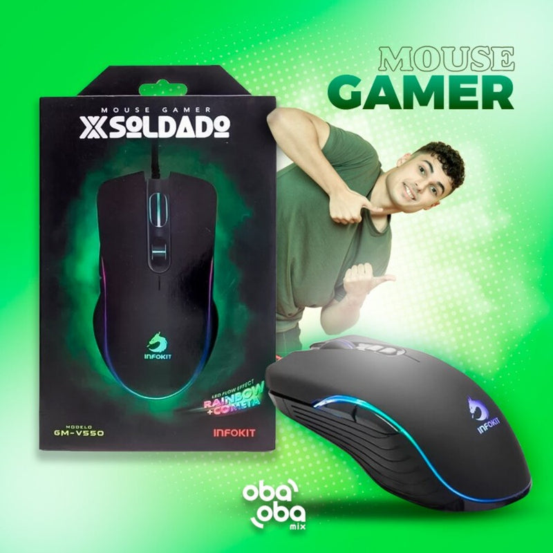 Mause Gamer Soldado GM-V550 - Inforkit